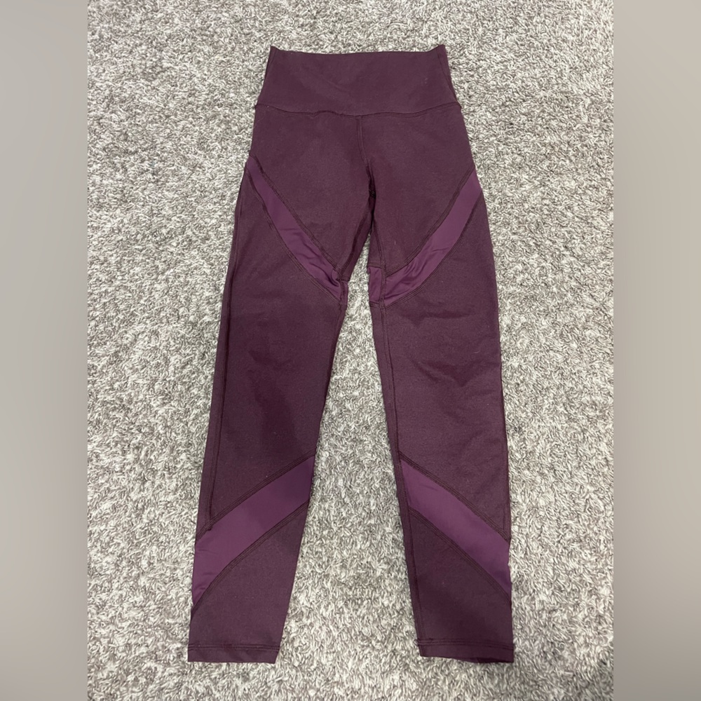 womens aerie athletic leggings with mesh detailing